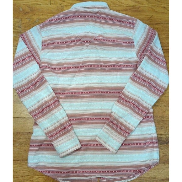 ARIAT REAL LOVELY SNAP Women Medium Multi Plaid Pearl Snap Embroidered L/S Shirt - Picture 7 of 8